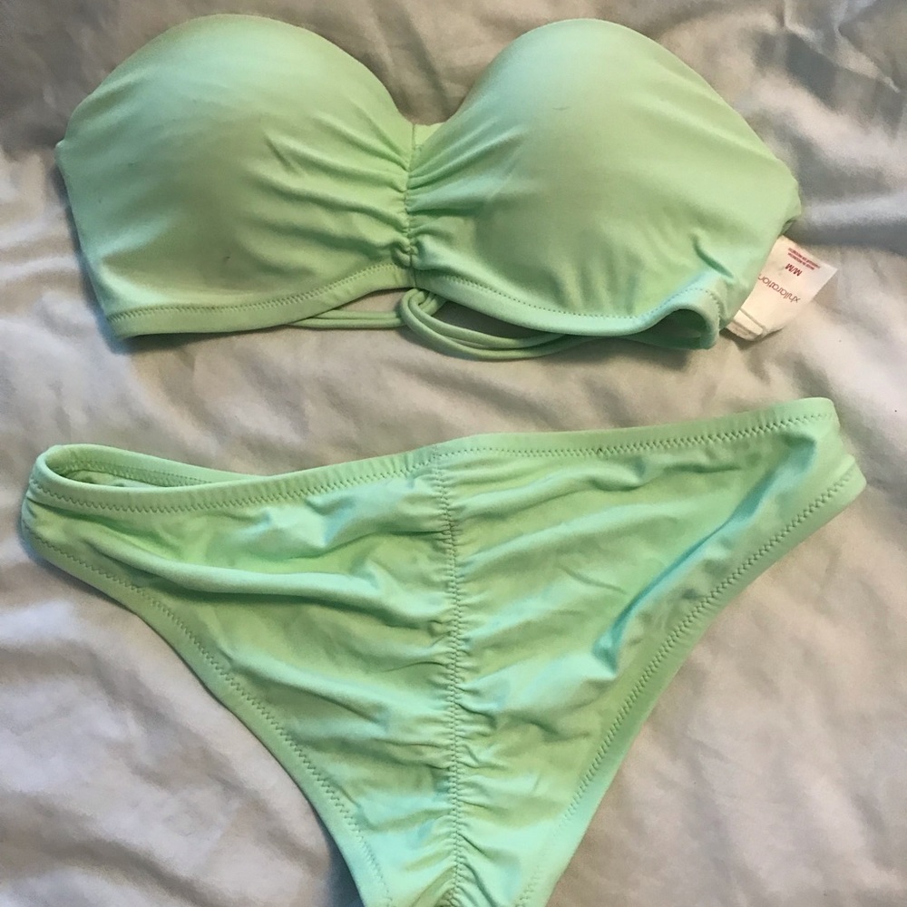 Target Lime Green Strapless Bikini